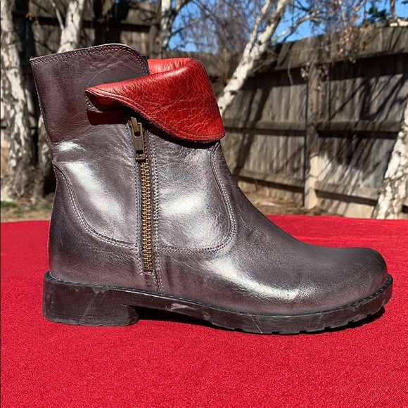 Jafa 2122 Graphite Contrast Ankle Boots Size 37 - Picture 1 of 10